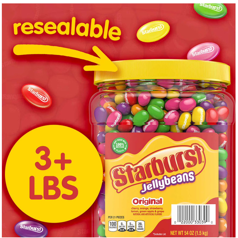 Starburst Original Jellybeans 2Pk (108 oz Total) : 🔥 EASTER BULK SAVING