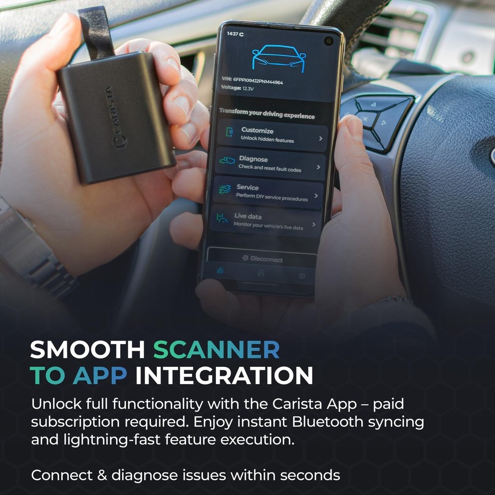 Carista EVO - Bluetooth OBD2 Scanner - Car Diagnostic Tool & Code Reader with...