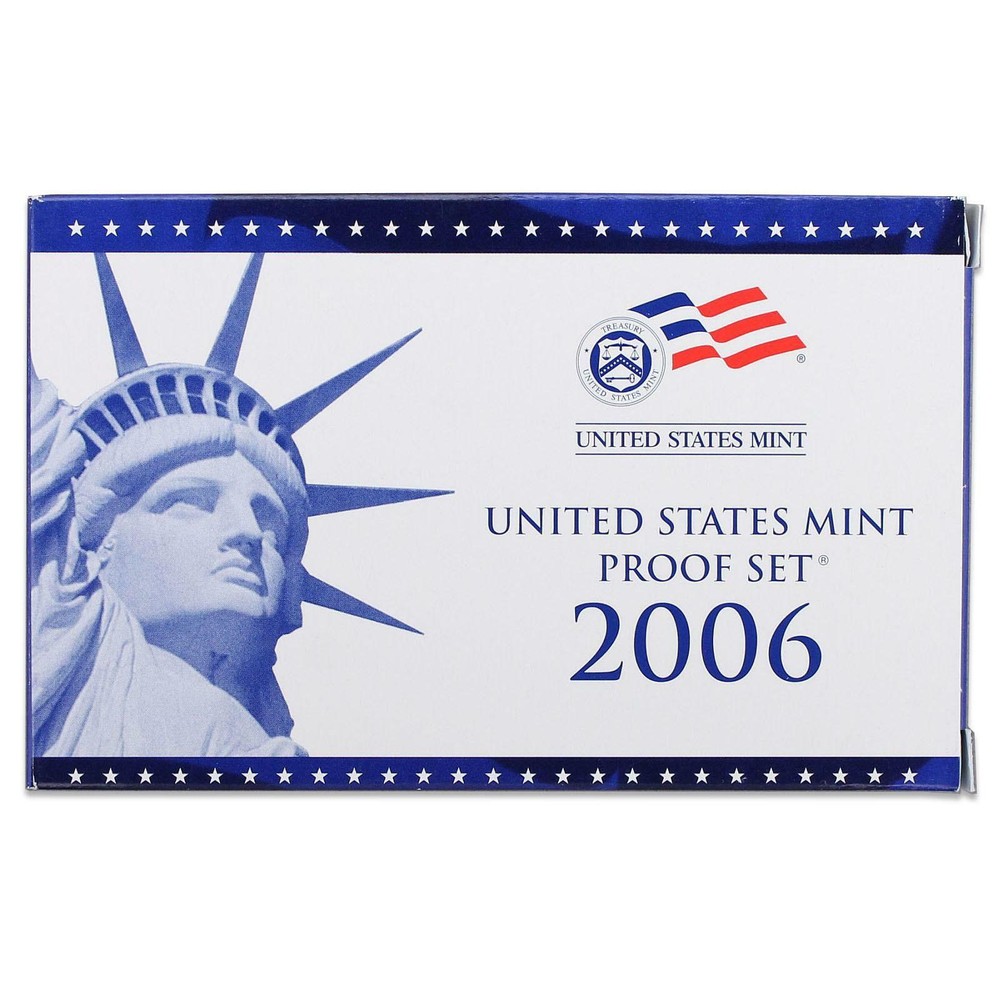 2006 S Proof Set Original Box & COA 10 Coins CN-Clad