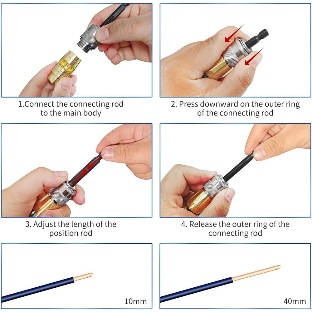 Wire Stripper for Drill,Wire Stripping and Twisting Tool,Quickly Drill Wire7826