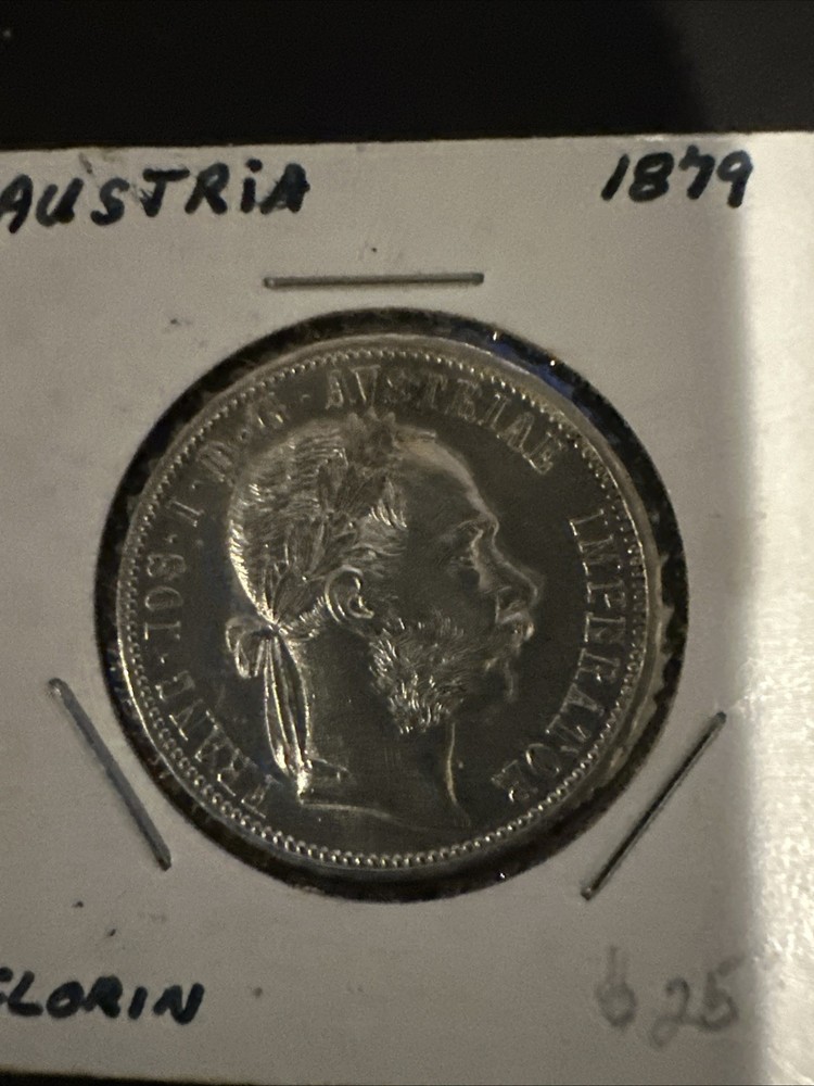 Austria 1879 Silver 1 Florin UNC
