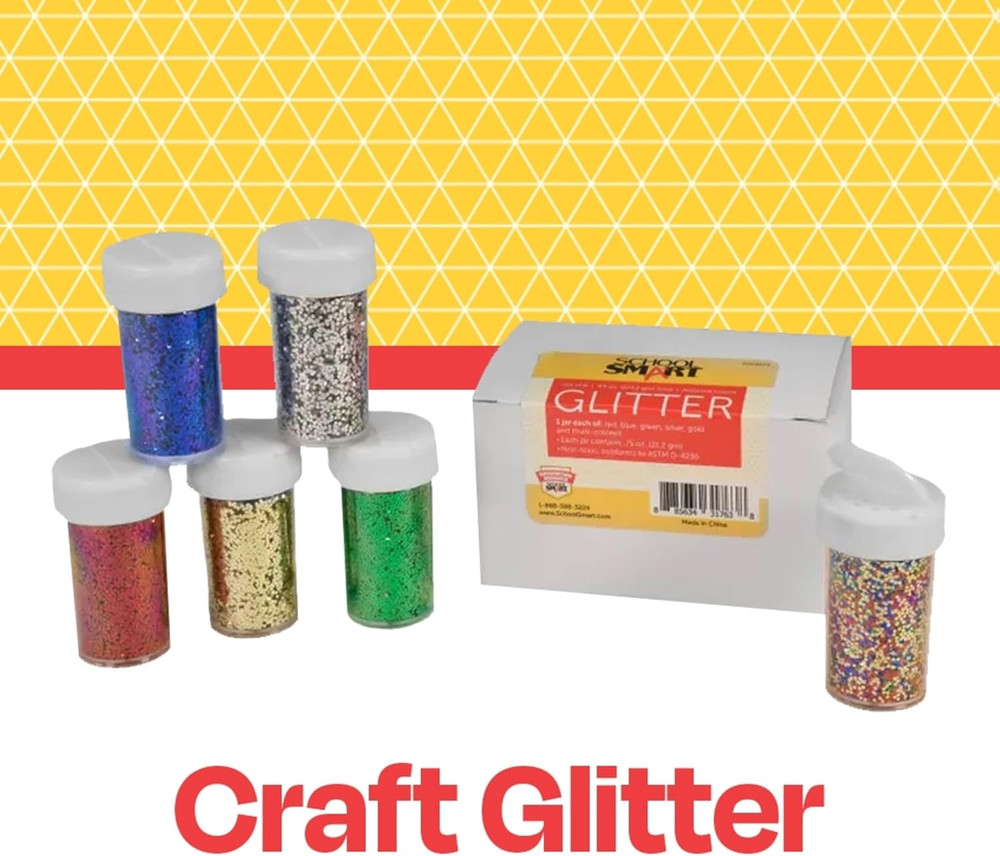 Craft Glitter, Assorted Colors
