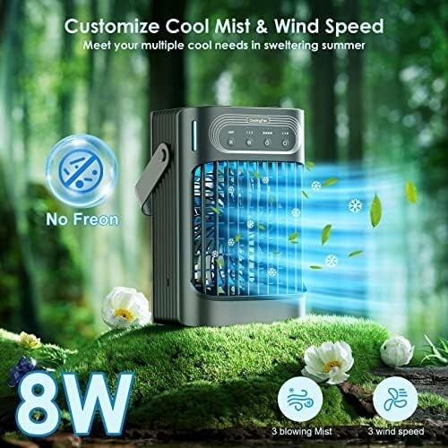 Air Cooling Fan Evaporative Cooler with 3 Cool Mist Speeds