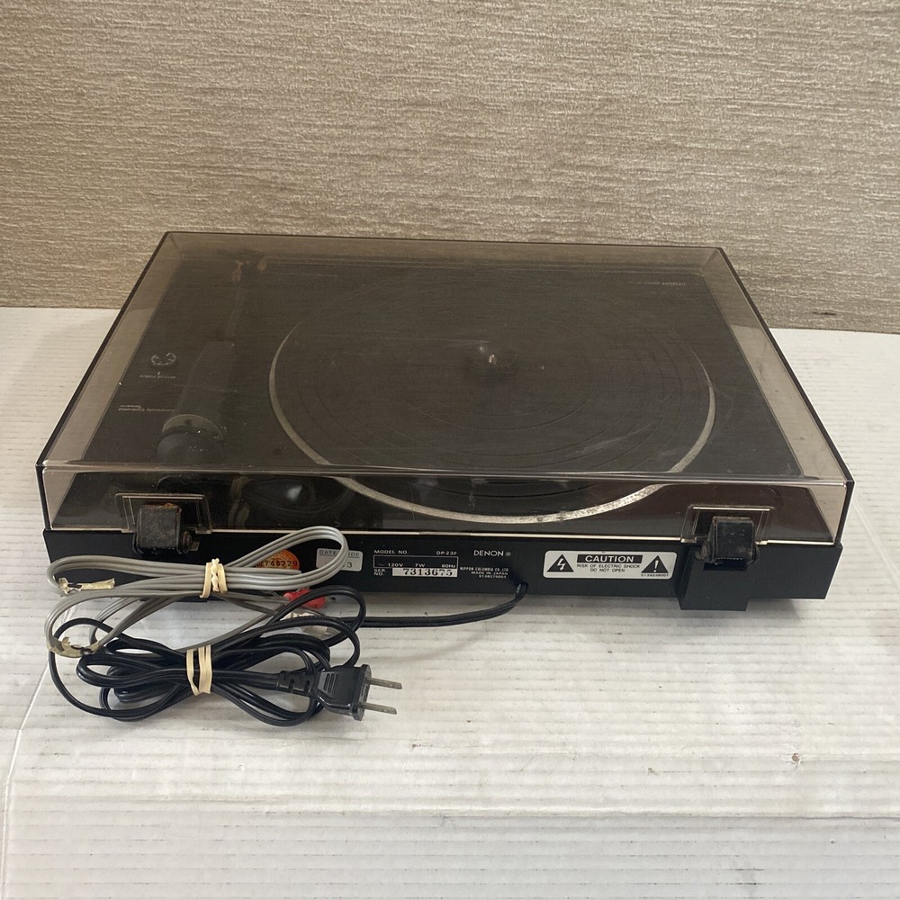 DENON Quartz DP-23F Micro Processor Controlled Fully Automatic Turntable WORKS!