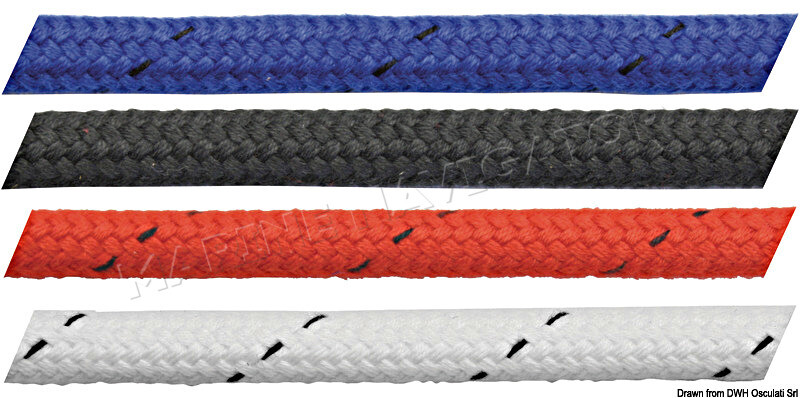 Marlow Mattbreid Polyester Rope Red 12 mm