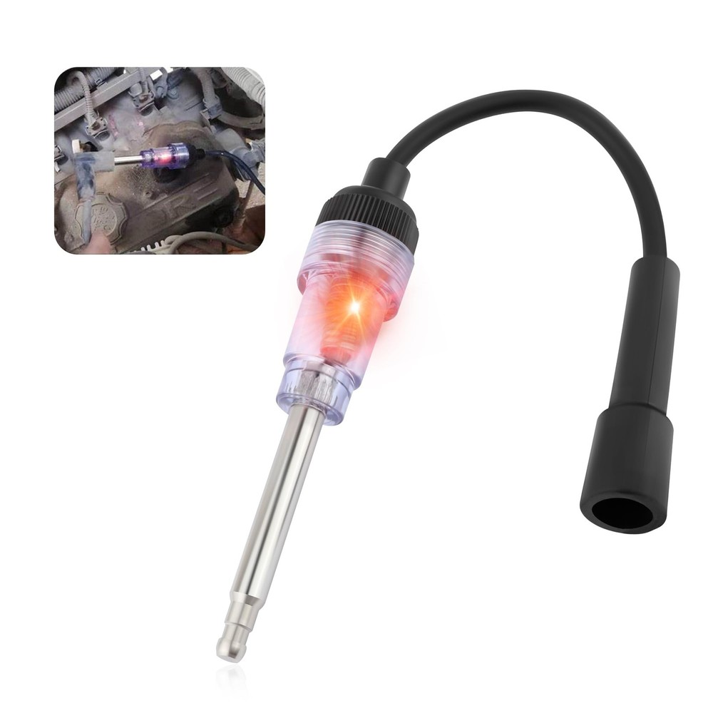 Car Inline Spark Plug Tester Vehicles Straight Boot Engine Ignition Coil Tester
