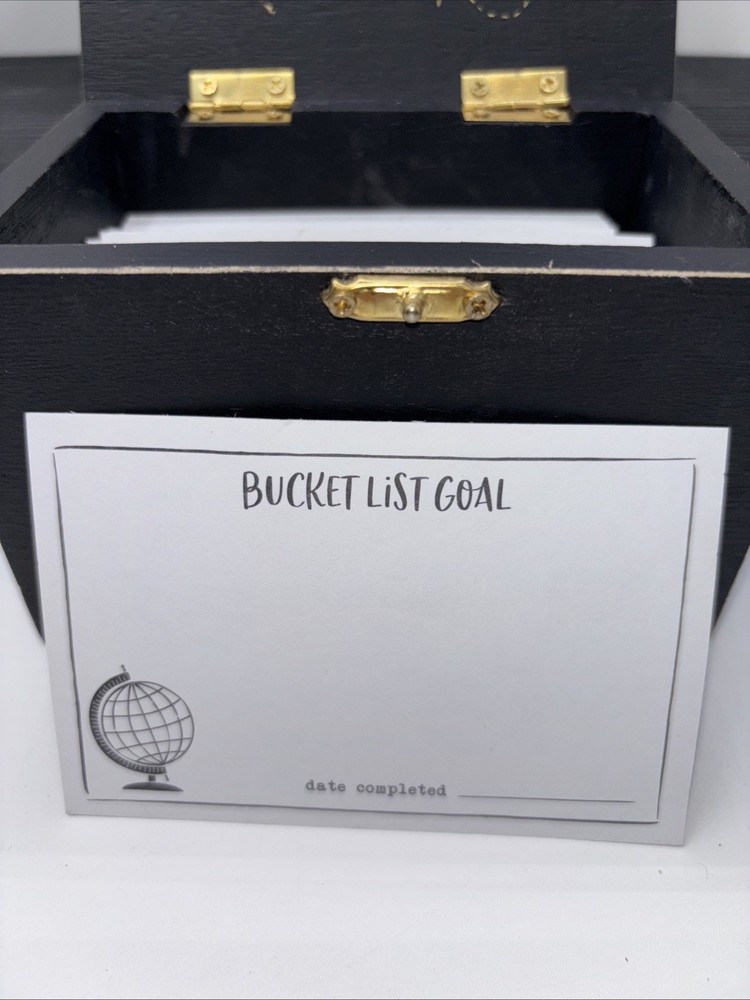 Fun Bucket List Black Box With Notes