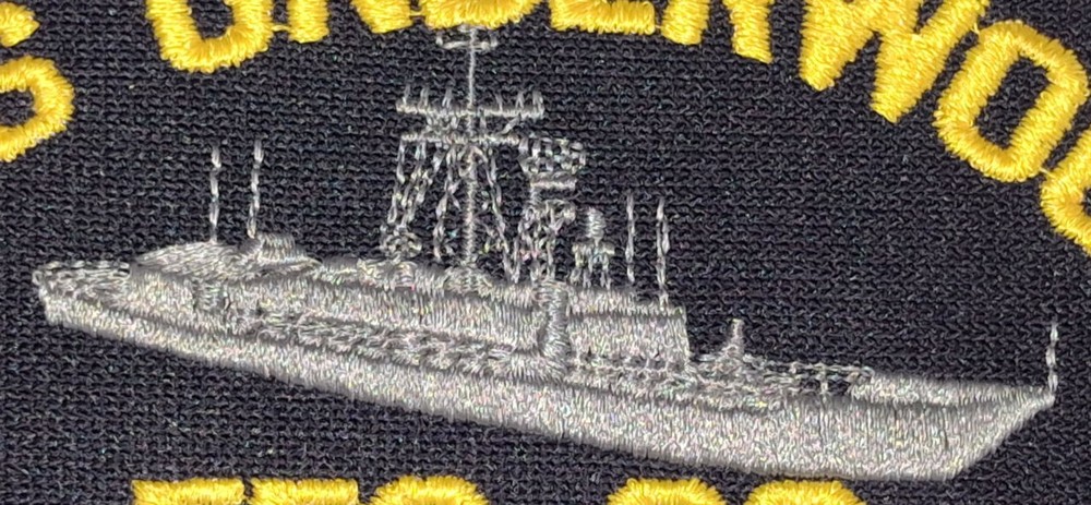 USS UNDERWOOD FFG-36 GRAY STARBOARD SIDE 3D SHIP'S PATCH