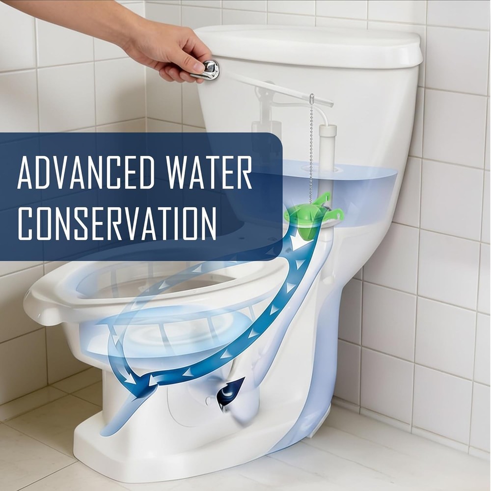 Water Saving Toilet Flush Valve Fits Most Toilets Consistent Flush Performance