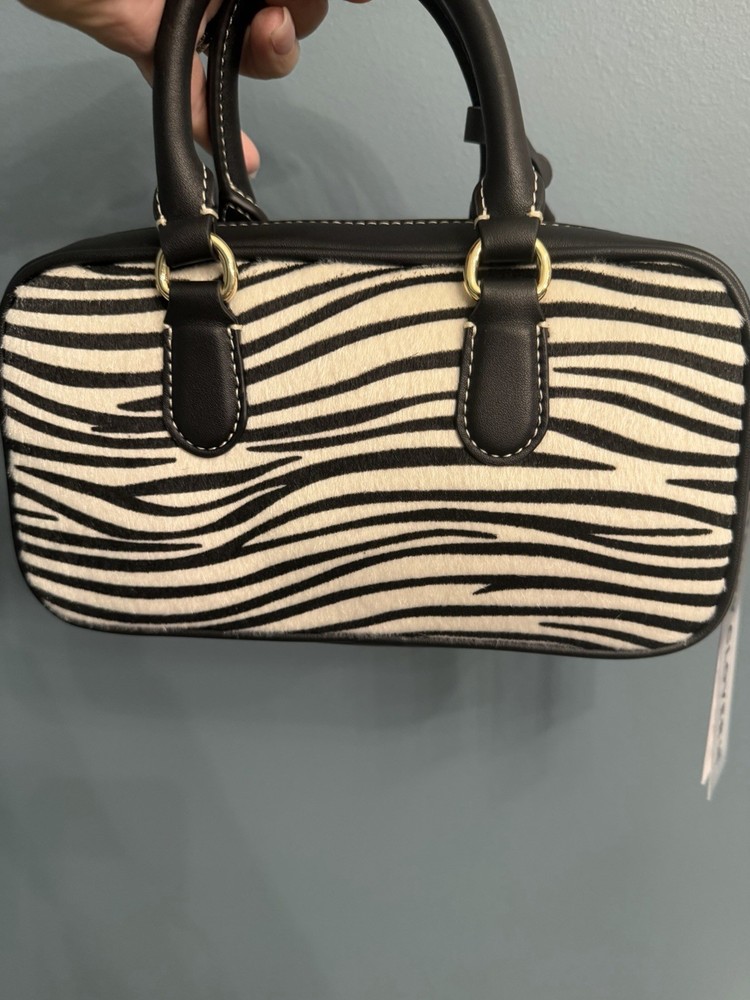 Stoney clover lane Zebra Pattern Top Handle With Matching Mini Purse