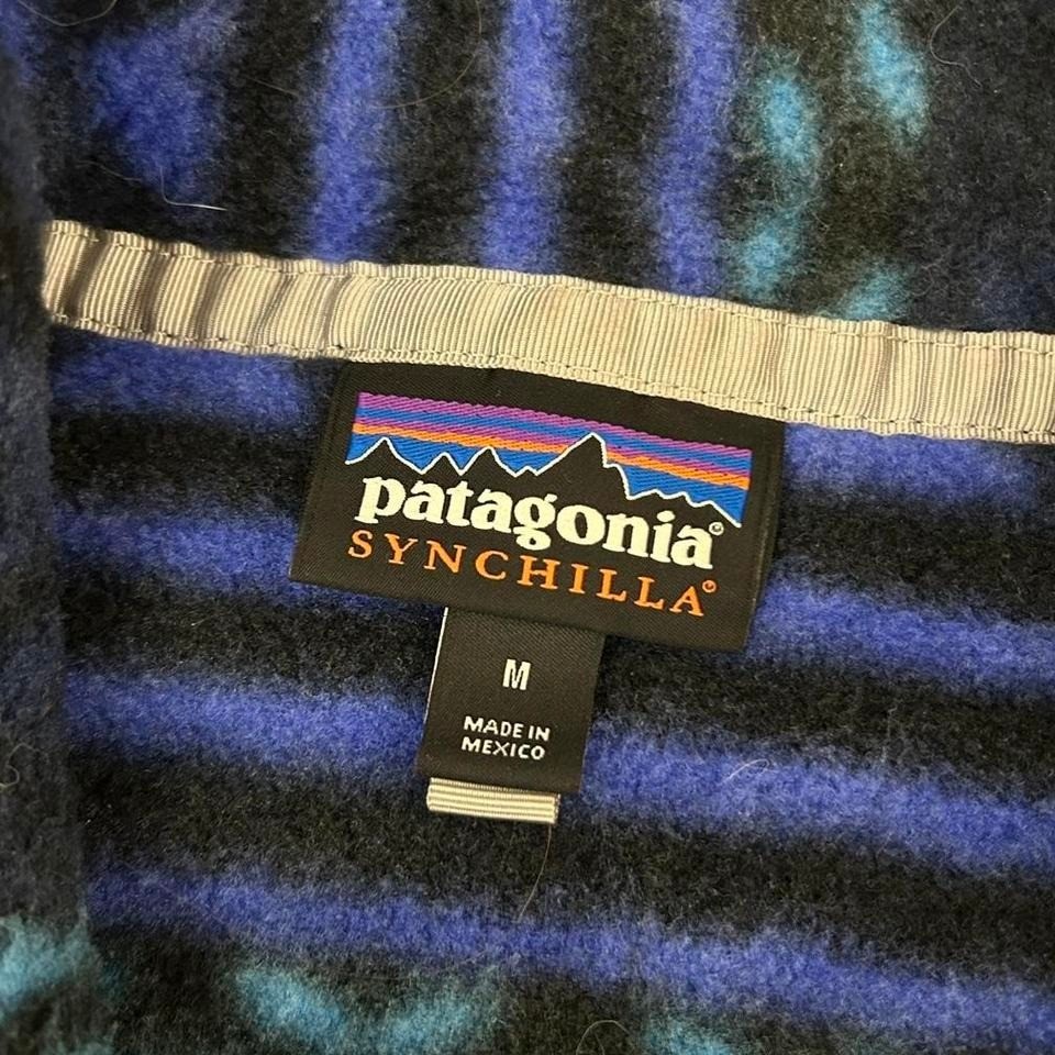 Patagonia Synchilla Fall 2016 Aztec print fleece pullover T snap medium