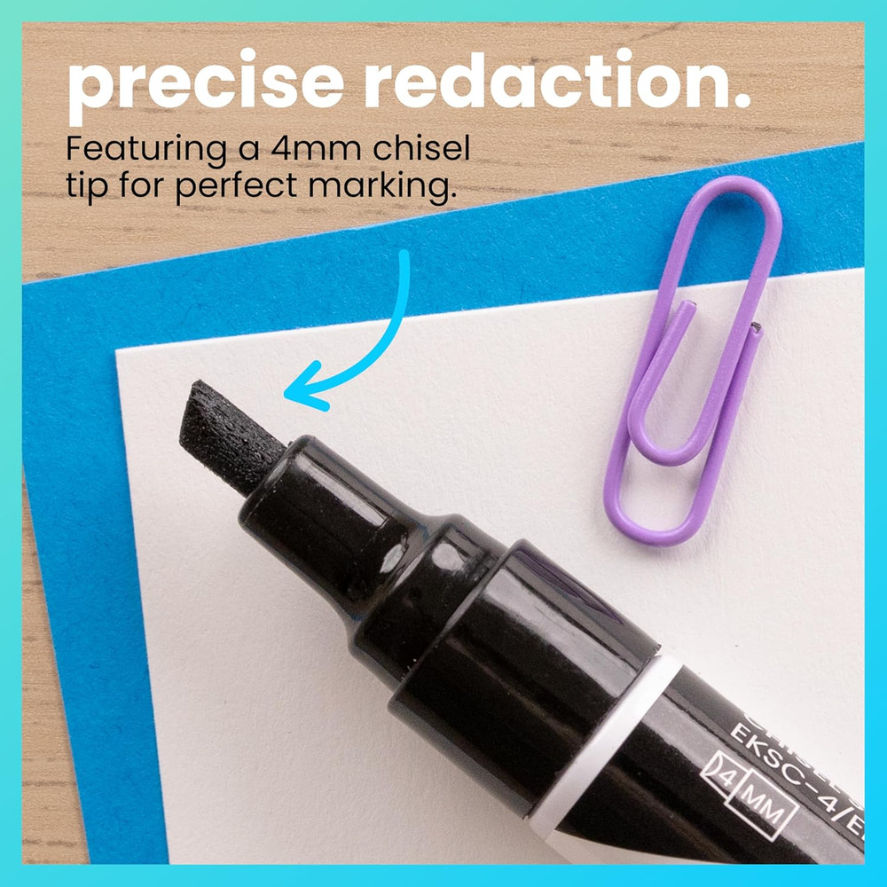 Excelmark Security Redaction Marker (6 Pack)