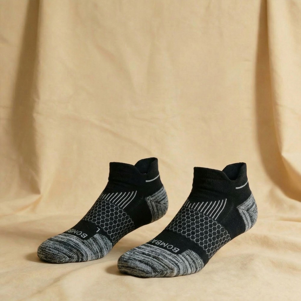 [3-Pack] Bombas Unisex Running Ankle Socks Size L