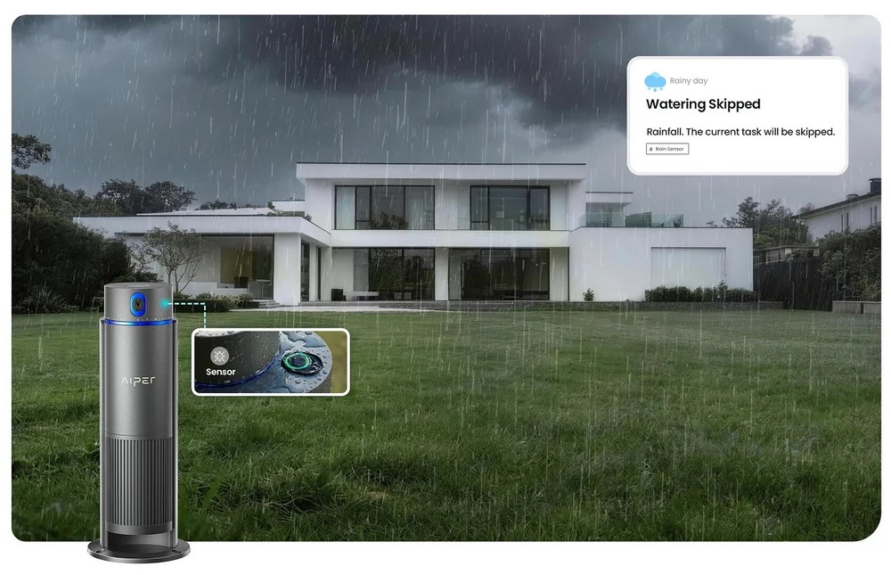 Aiper IrriSense 2 Smart Sprinkler Irrigation System, App Control Multi Zone Map