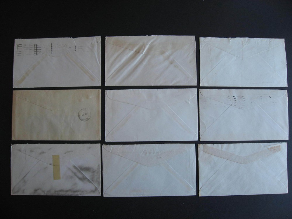 Canada 9 different mens clothing, tailor etc advertising covers