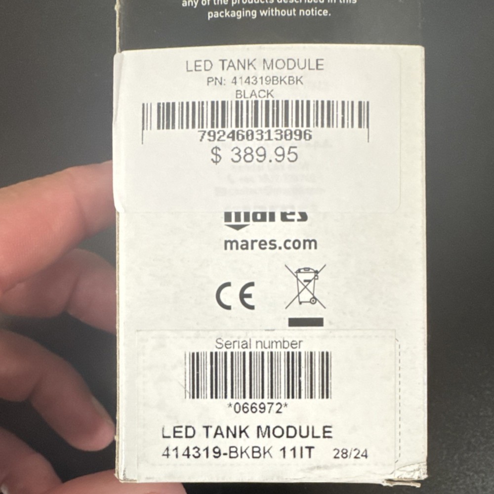 Mares LED Tank Module 414319-BKBK Black Computer Communication Device