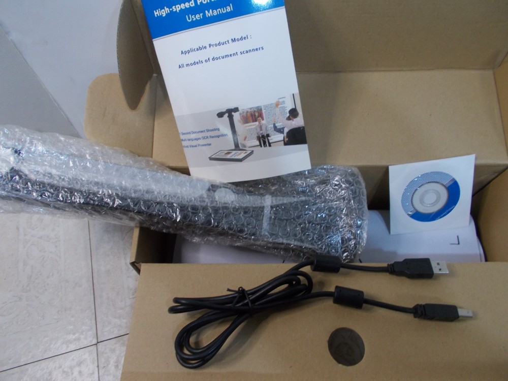 High-Speed Portable Foldable Scanner w/Software, Scanner & User Manual NEW