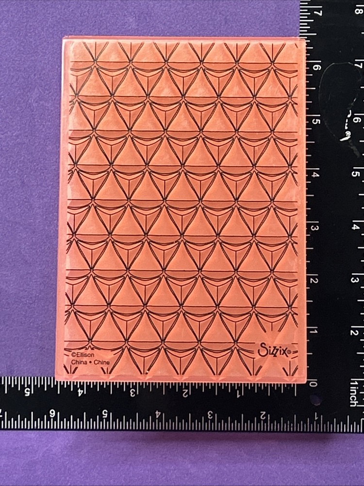Geometric 3D Embossing Folder Sizzix Card Making Scrapbooking