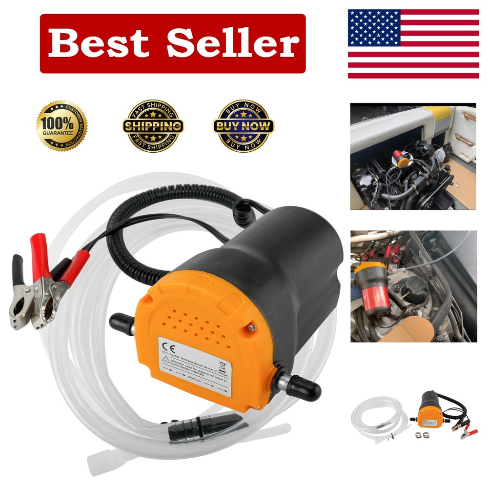 12V Diesel Fluid Transfer Pump with Accessories - Compact & User-Friendly