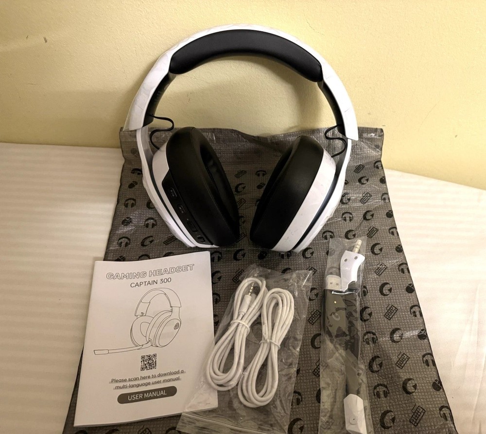 NEW Captain 300 Gaming Headset - White