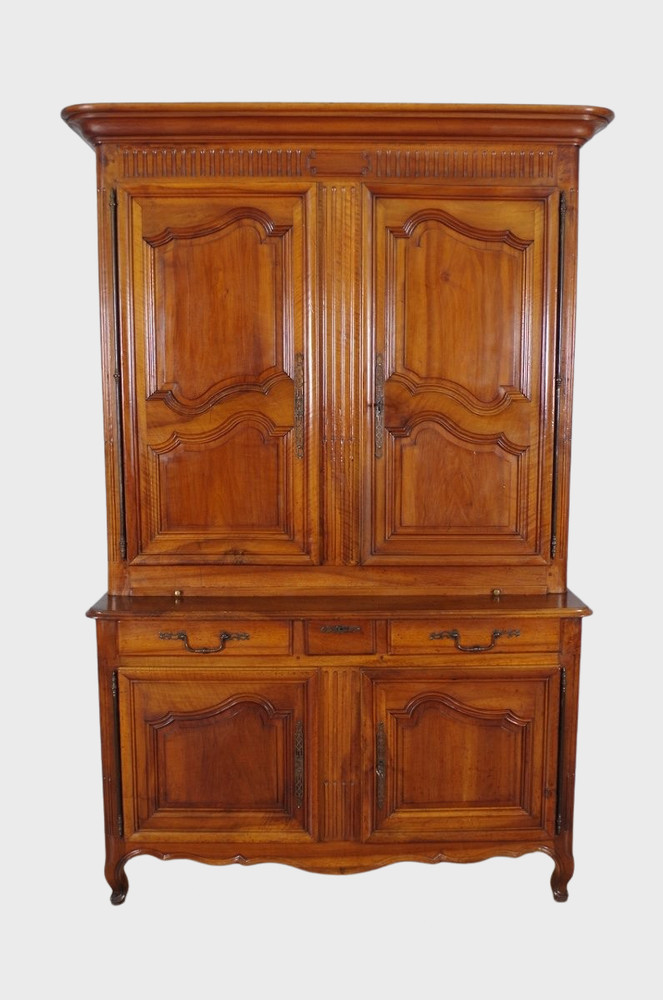 19th Century Walnut Transition Two Body Sideboard