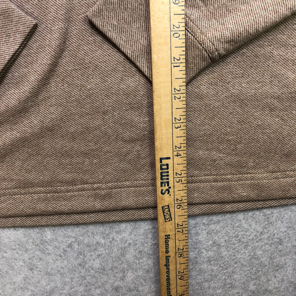 Johnnie-O Pullover Mens Medium Brown Golf Performance Top Shelf Quarter Zip Logo