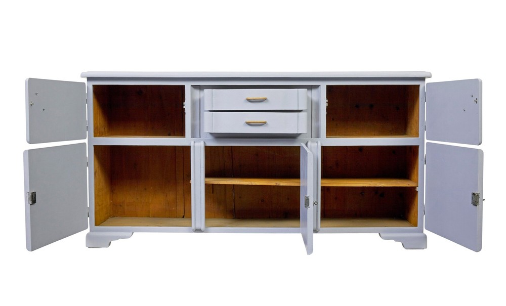 EARLY 20TH CENTURY PAINTED PINE KITCHEN SIDEBOARD