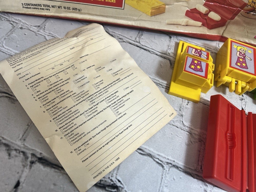 TYCO SUPER DOUGH MAGIC SHOW 1988 COMPLETE W/ BOX