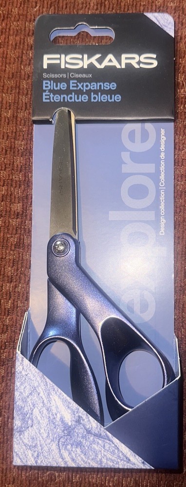Fiskars Explore Scissors, Design Collection, Blue Expanse, 8 Inches