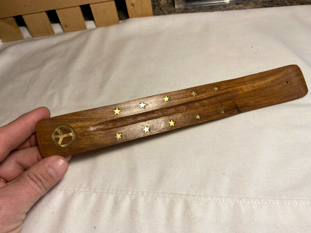 Wooden Incense Stick Holder Ash Catcher