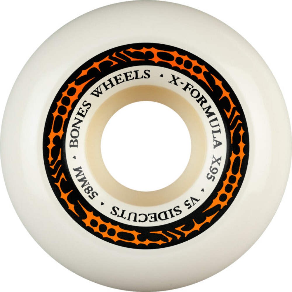 Bones Wheels X-Formula V5 Sidecuts 58mm 95A Skateboard Wheels