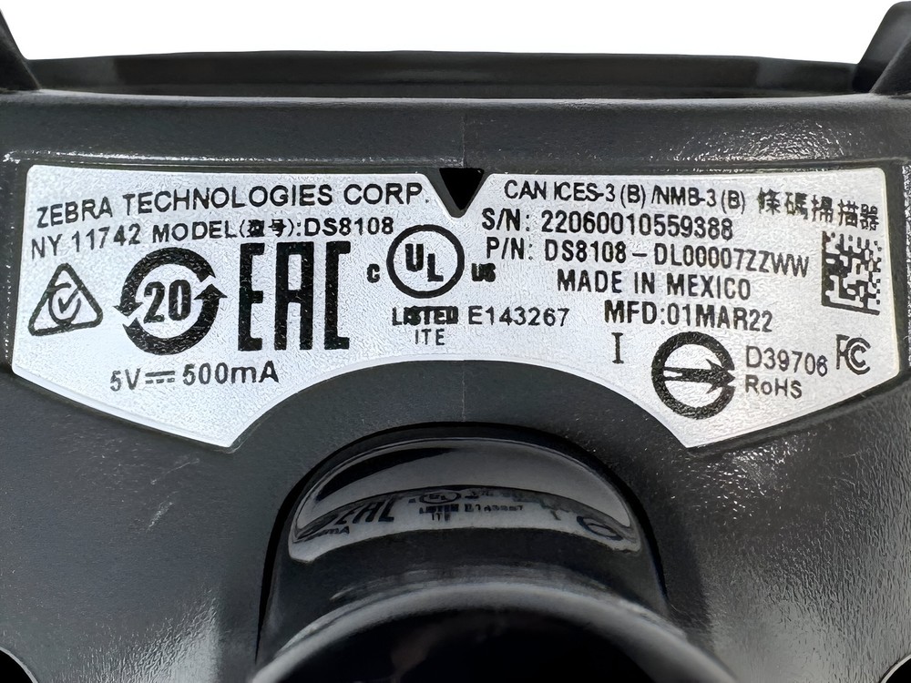 Zebra DS8108-DL00007ZZWW Corded Imager Barcode Scanner Reader w/USB Cable⚡️🔥