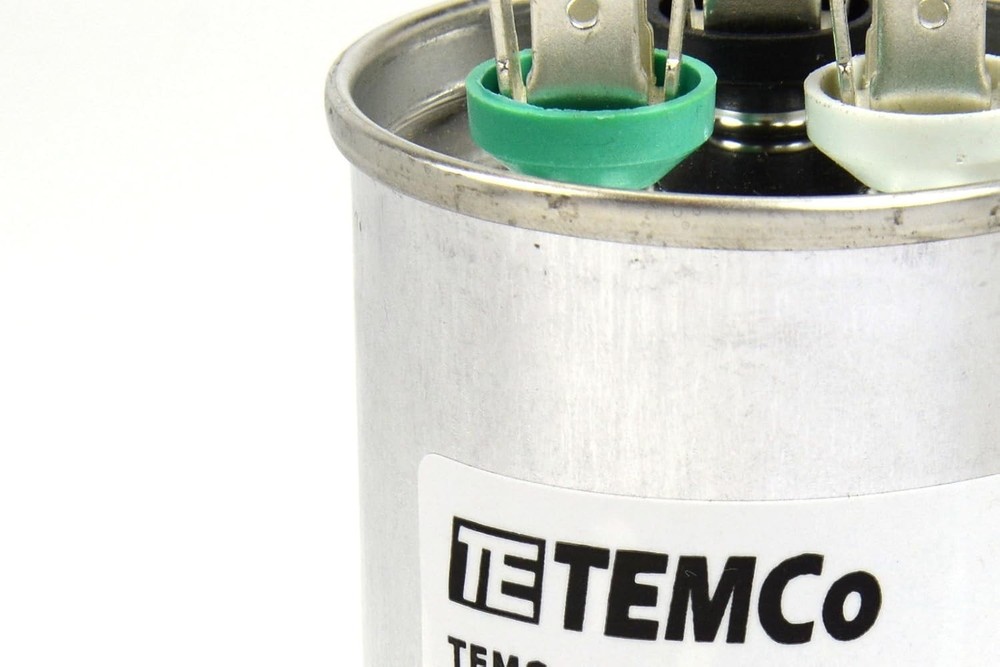 5 Pack Round Dual Run Capacitor TEMCo 40/5 MFD