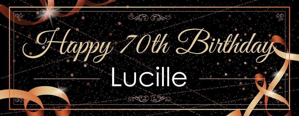 2 PERSONALISED BLACK CELEBRATION BIRTHDAY BANNERS - ANY NAME - ANY AGE