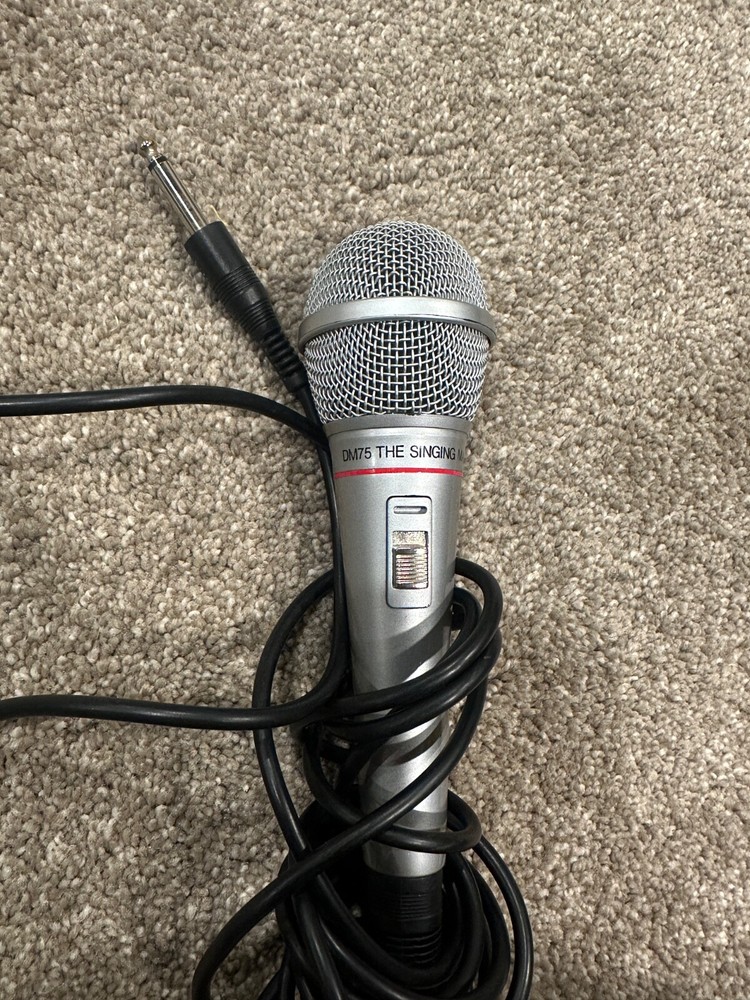 The Singing Machine Silver Microphone DM-75 UNTESTED