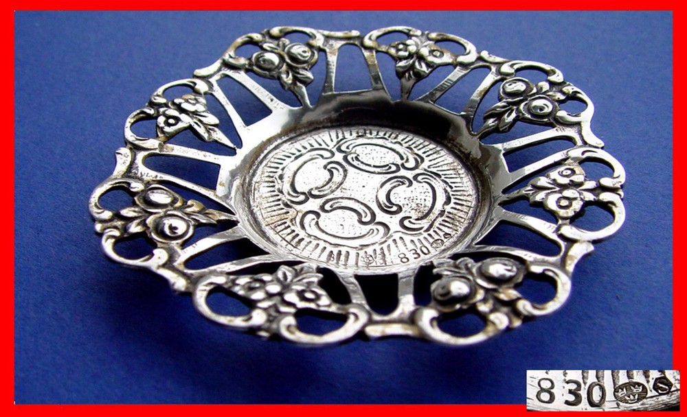 Candy Bowl/ Confectionery Nut Bowl, 830 Silver, 1950s E246