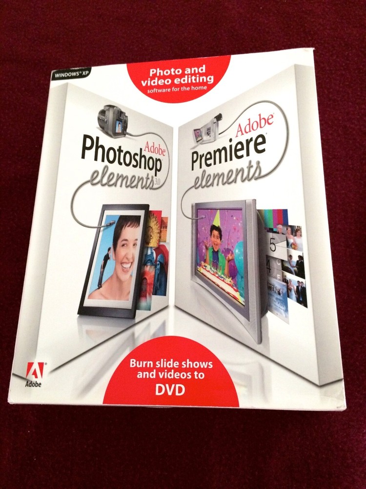 Adobe Photoshop Elements 3.0 plus Adobe Premier Elements