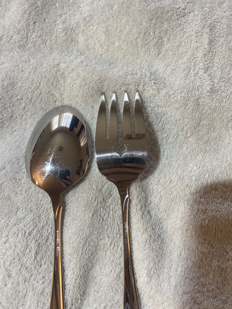 Oneida USA Stainless Server Set Fork & Spoon