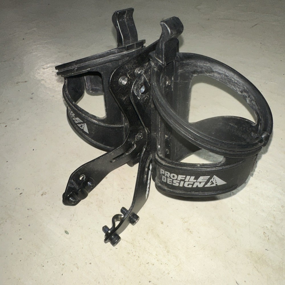 Profile Design RML System Rear Bottle Mount 2 Cages Black Behind Saddle Tri