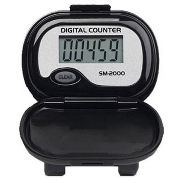 PedUSA SM-2000 Step Pedometer - LCD Display | Walking | Steps Only | Cover