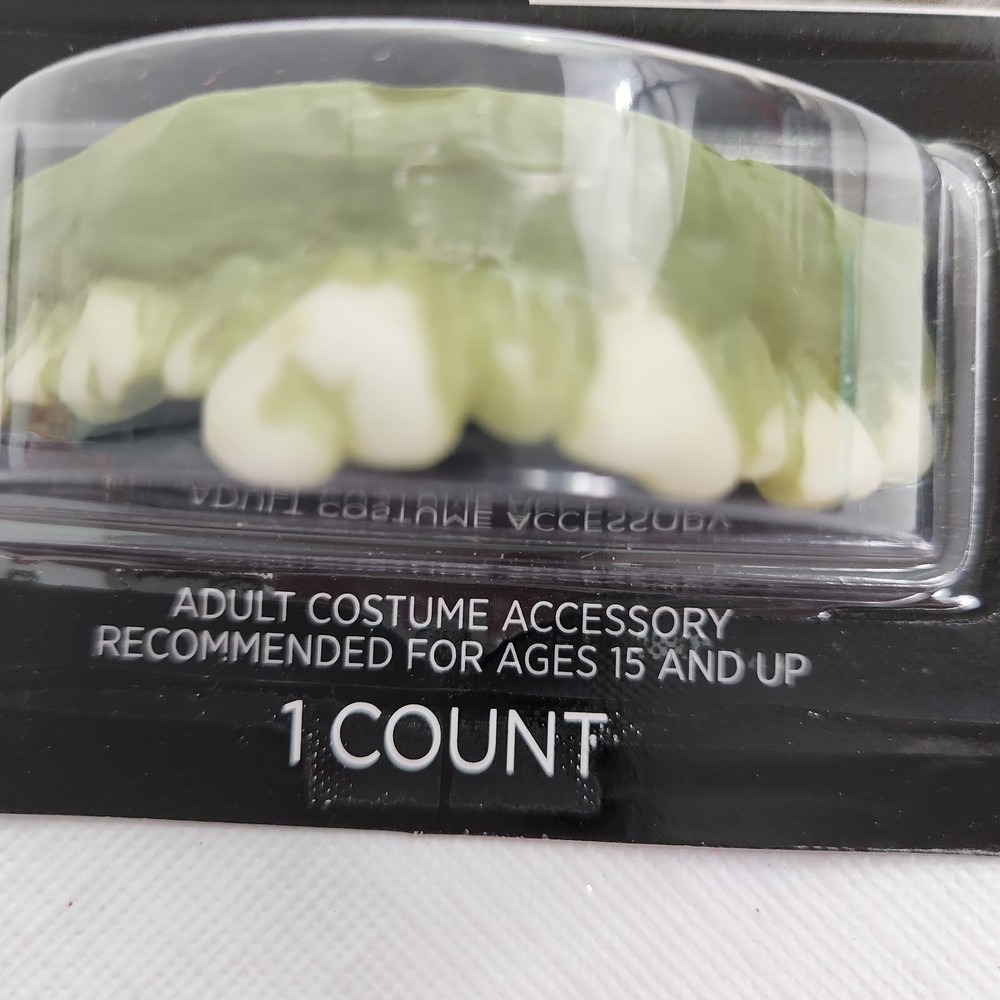 Zombie Teeth Adult Costume Accessory Green