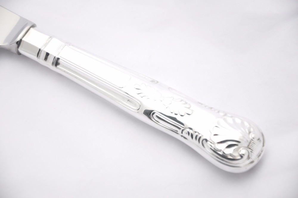 Kings Pattern Silver Plated Wedding Cake Knife Gift Boxed Sheffield England