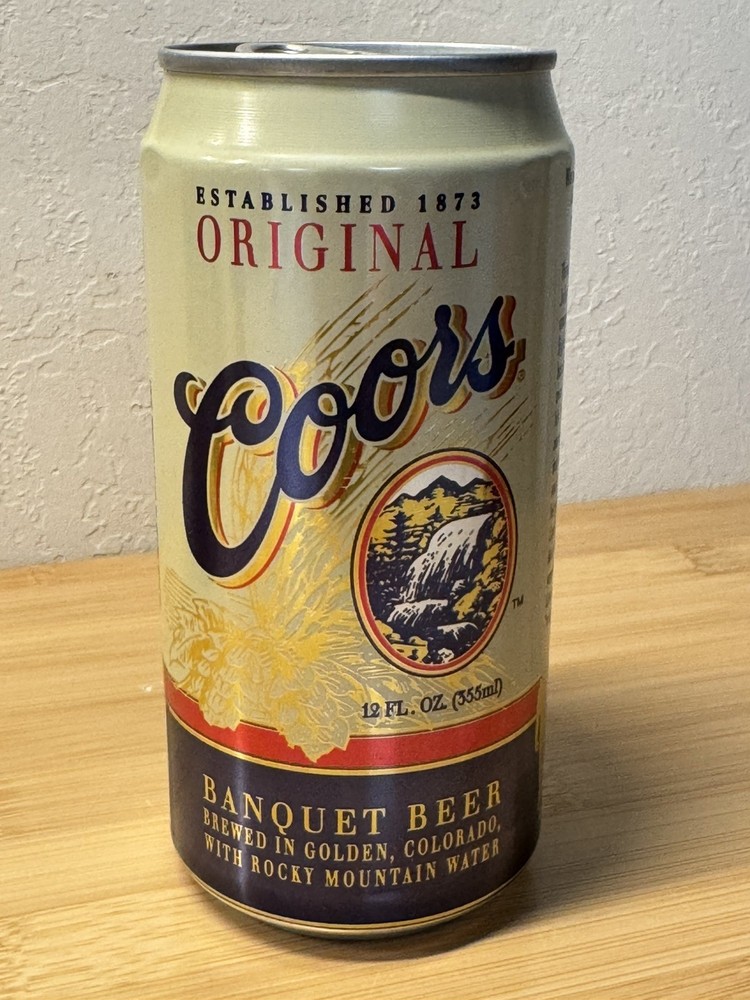 Coors John Wayne - Cavalryman - Empty Beer Can top opened