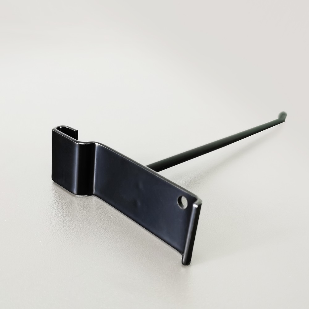 10-Pack 6" Black Gridwall Hooks, Strong and Stylish Hanging Solution