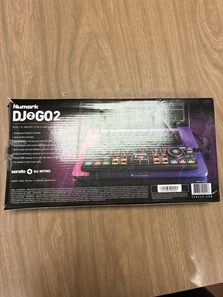 New In Box Numark DJ2GO2 Pocket DJ Controller With Audio Interface
