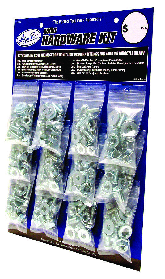 Motion Pro 33-1200 Tool Pack Hardware Kit Zinc