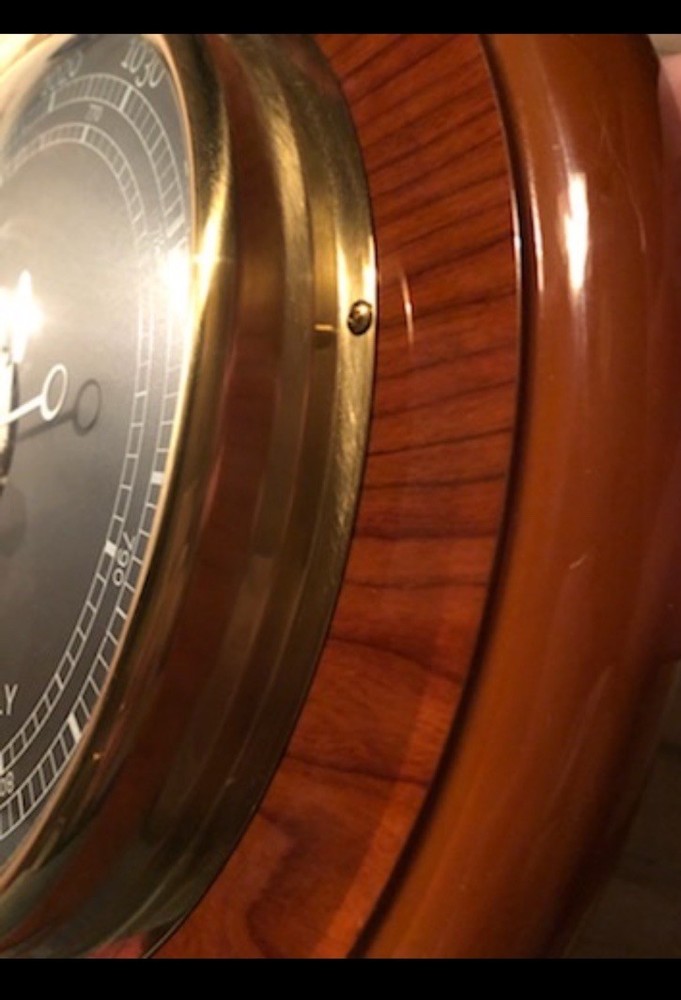 Del Milan Italy Barometer Teak Style