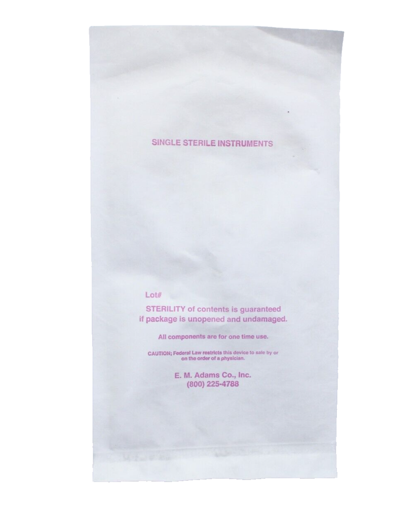 5-PACK / ADAMCO Iris Scissor Curved 4" Sharp - REF: 14-3334 - SEALED / STERILE