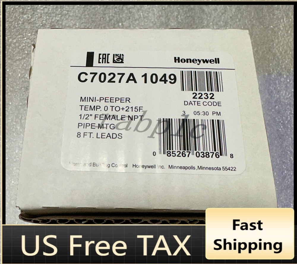 One Honeywell C7027A1049 C7027A-1049 Flame Detector Sensor Fast Ship US Free TAX