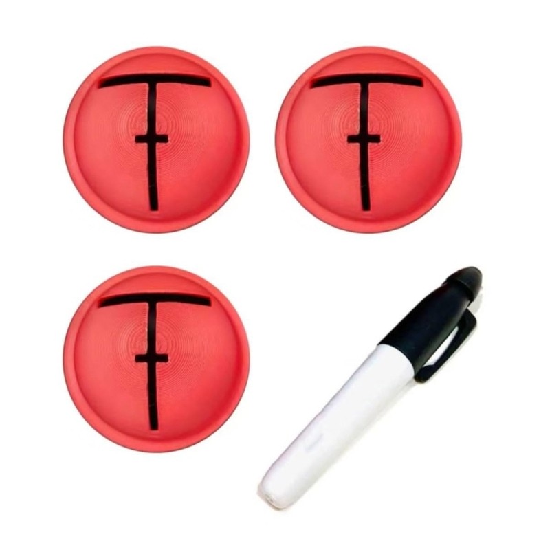 Golf Ball Alignment Templates With Line Marking Tool For Practice Trainings